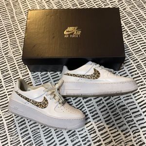 Custom painted AF1 sage low